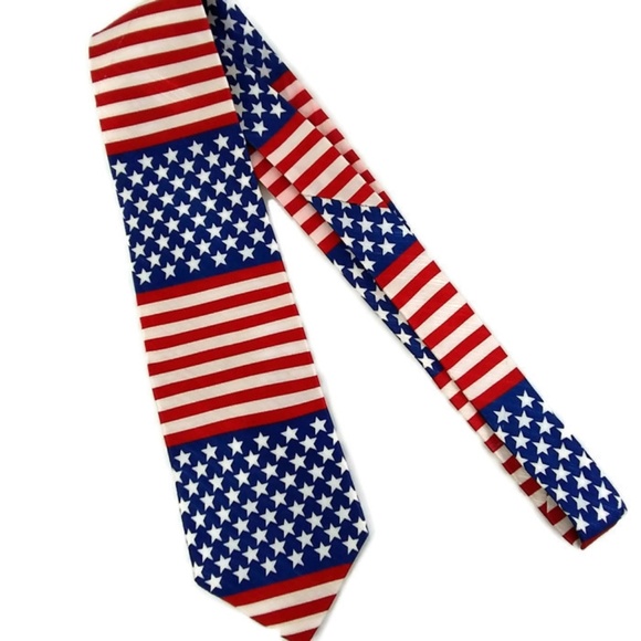 American Tradtions Other - American Tradition Men's Red White Blue Flag Tie